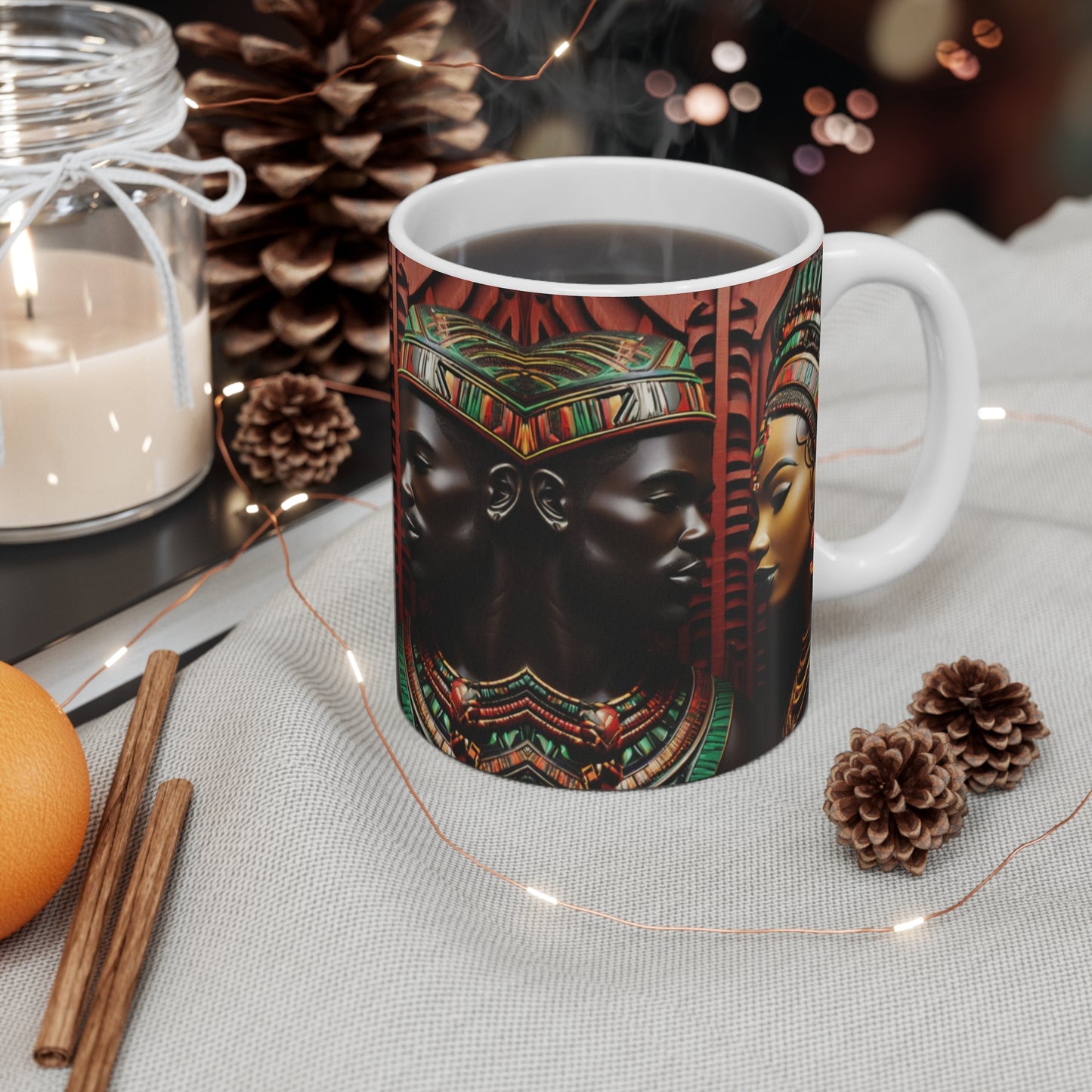 African King & Queen Mug — 11oz Ceramic Coffee Mug