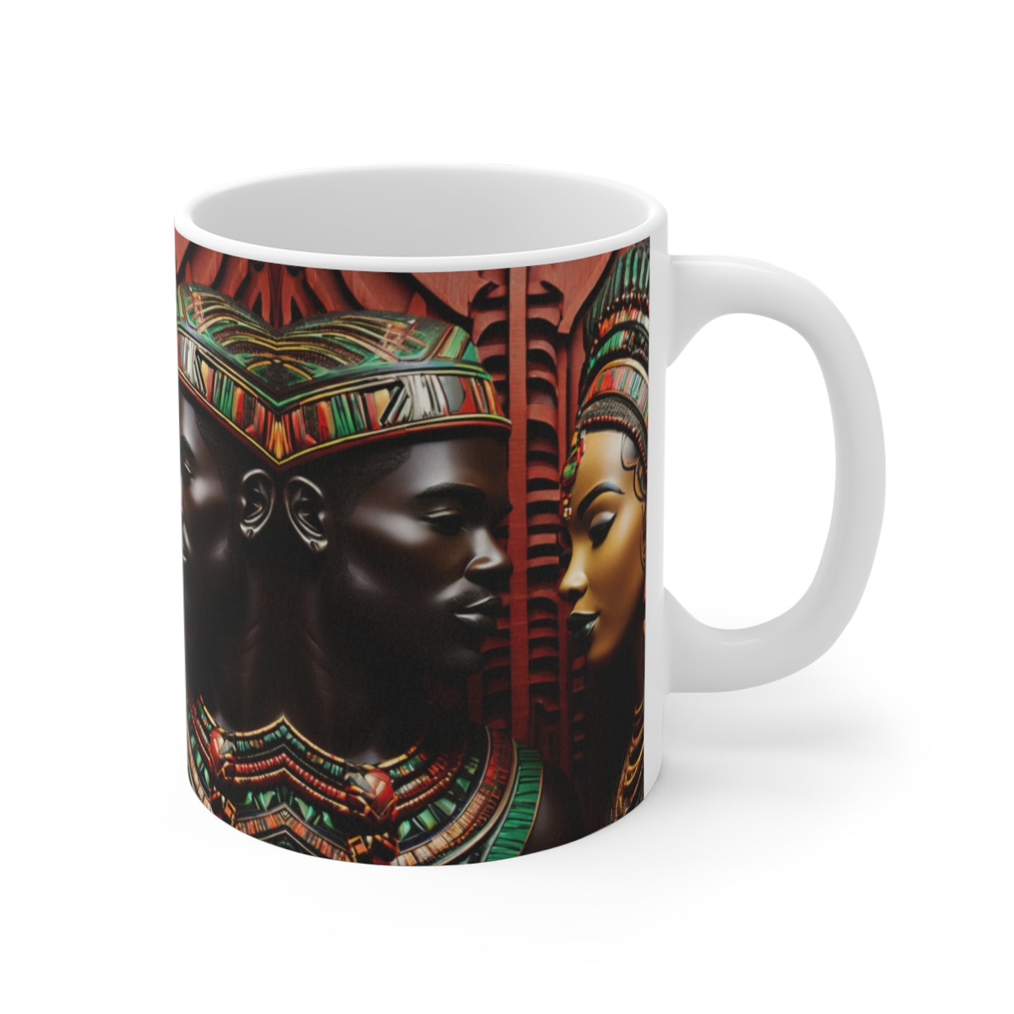 African King & Queen Mug — 11oz Ceramic Coffee Mug
