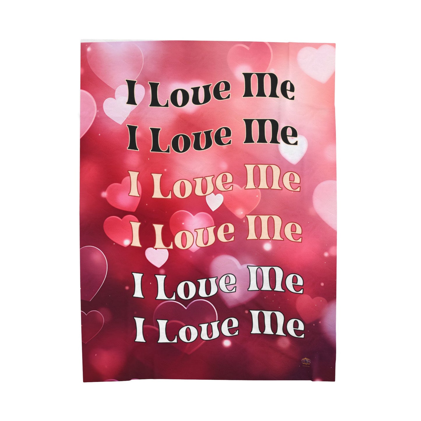 I Love Me Velveteen Blanket