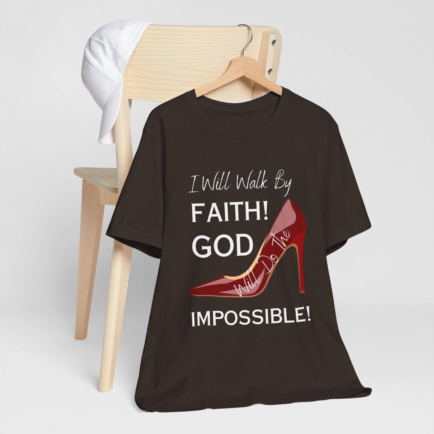 I Will Walk By Faith  Jersey Short Sleeve Tee (Autum colors)