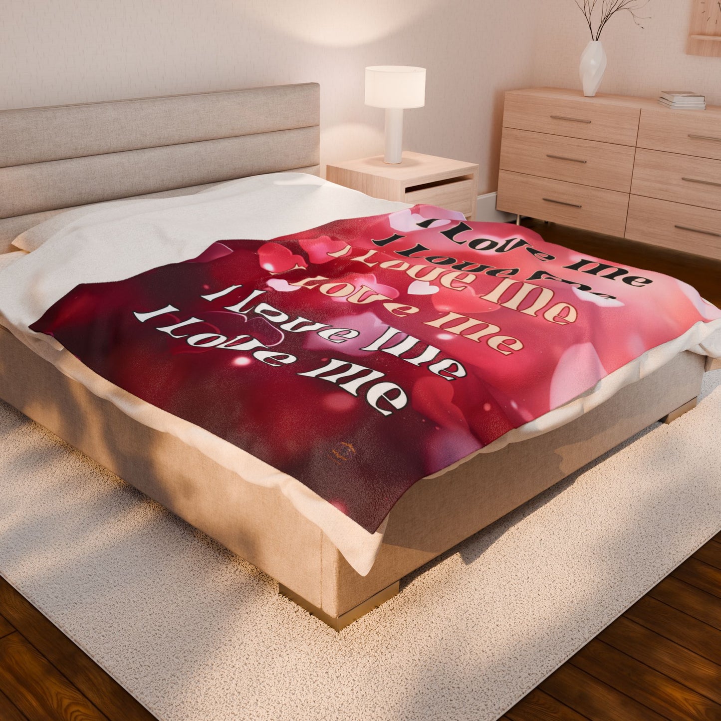 I Love Me Velveteen Blanket