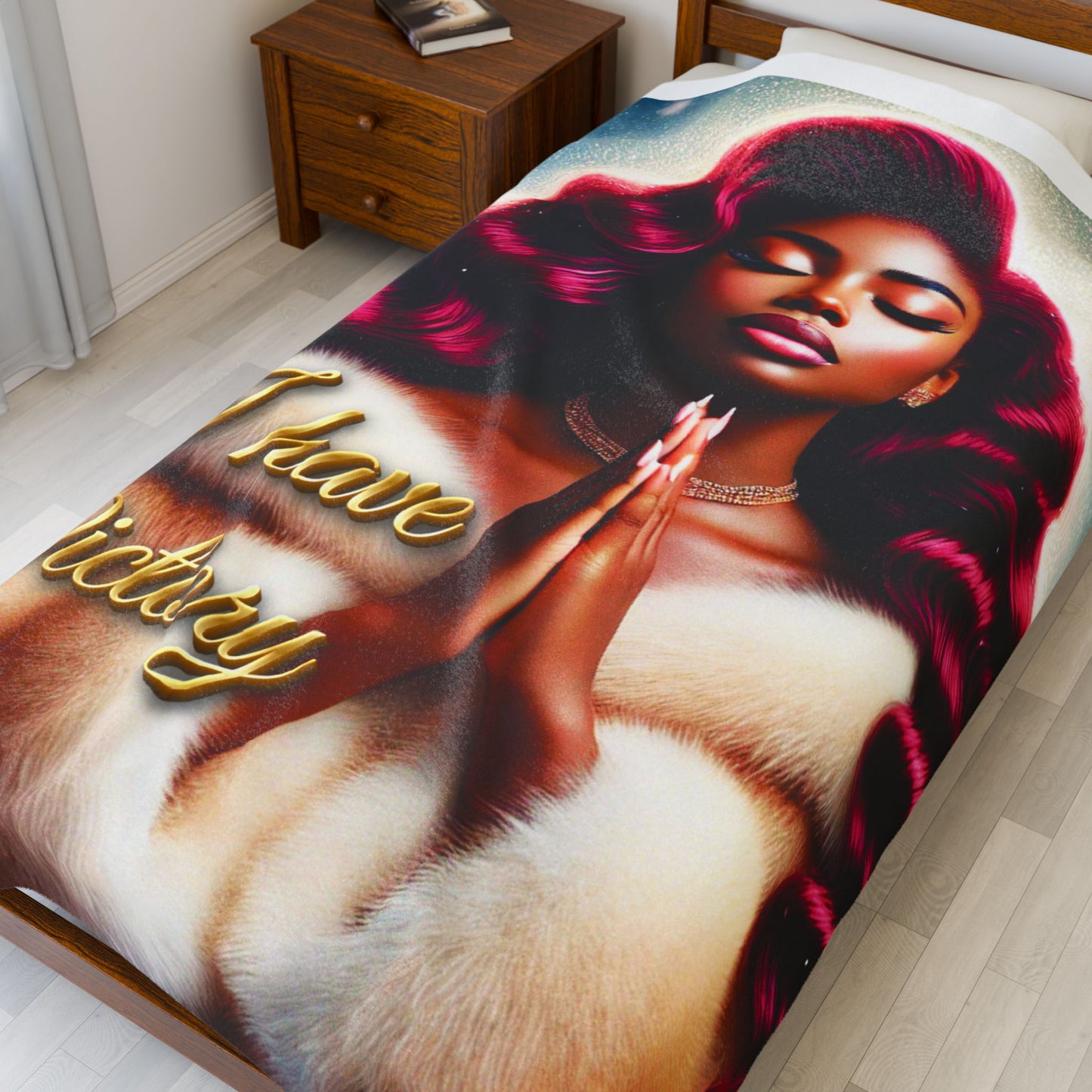 I Have Victory Velveteen Plush Blanket