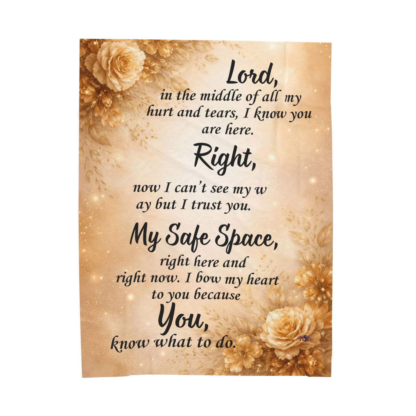 Christian Healing Prayer Blanket — My Safe Space™ Comfort Throw for Peace & Emotional Restoration