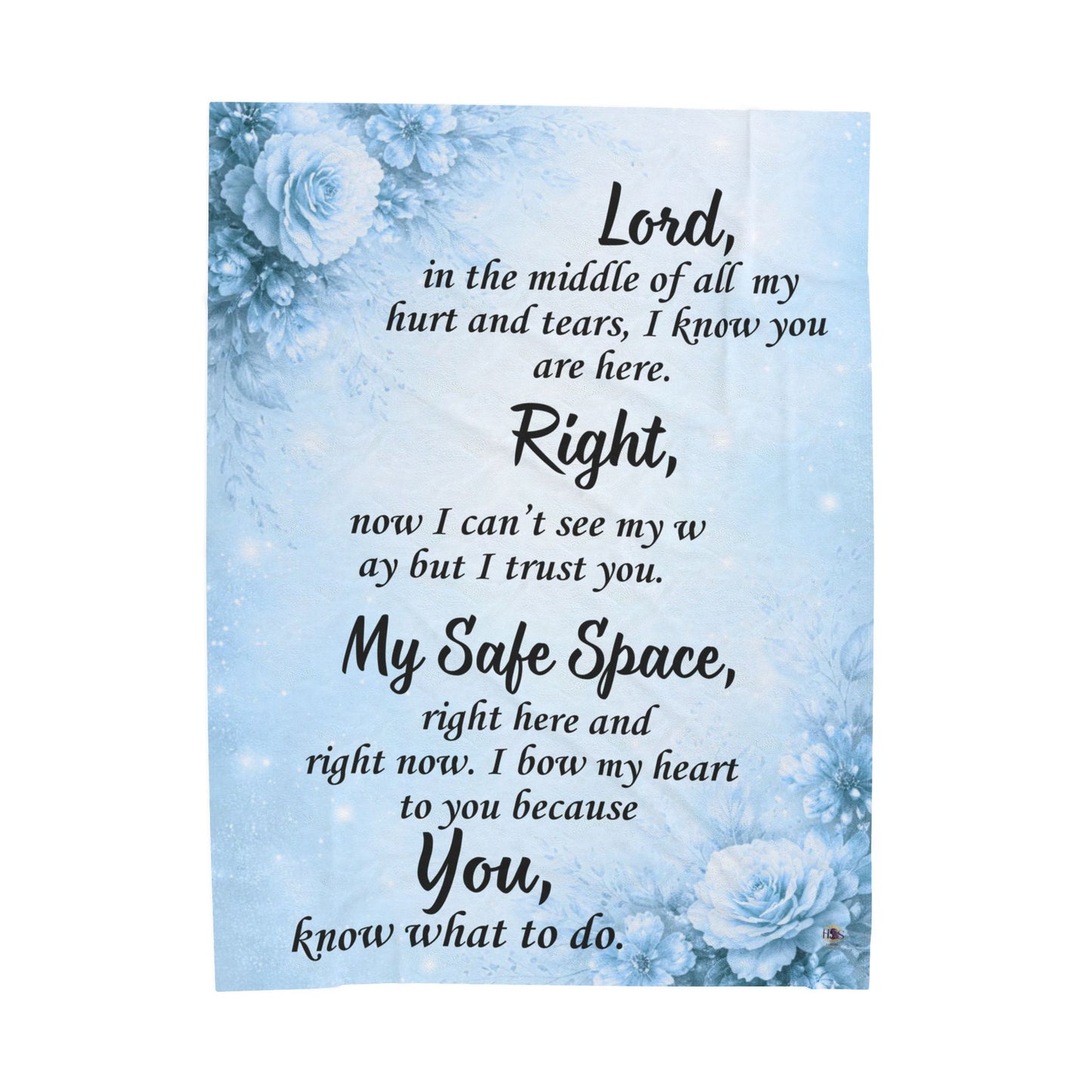 Christian Healing Prayer Blanket — My Safe Space™ Comfort Throw for Peace & Emotional Restoration