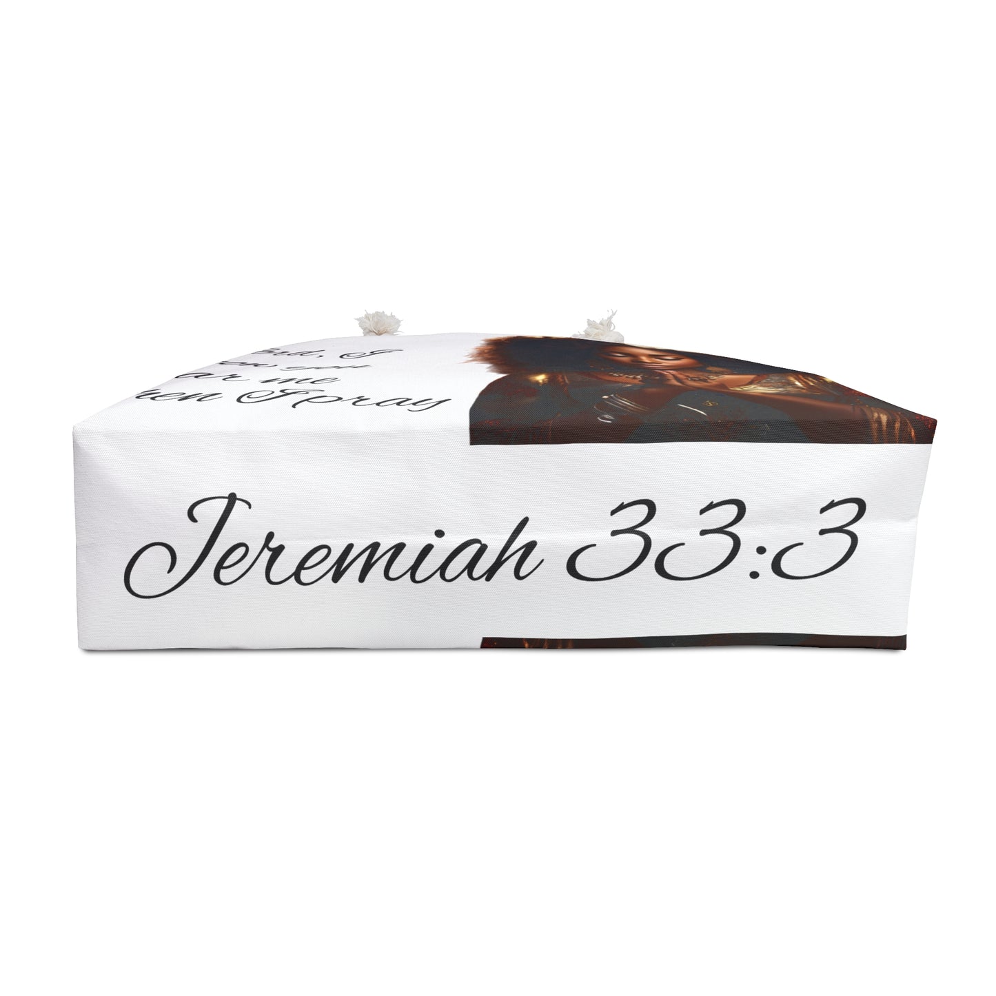 African American Woman Praying Jeremiah 33:3 Weekender Bag