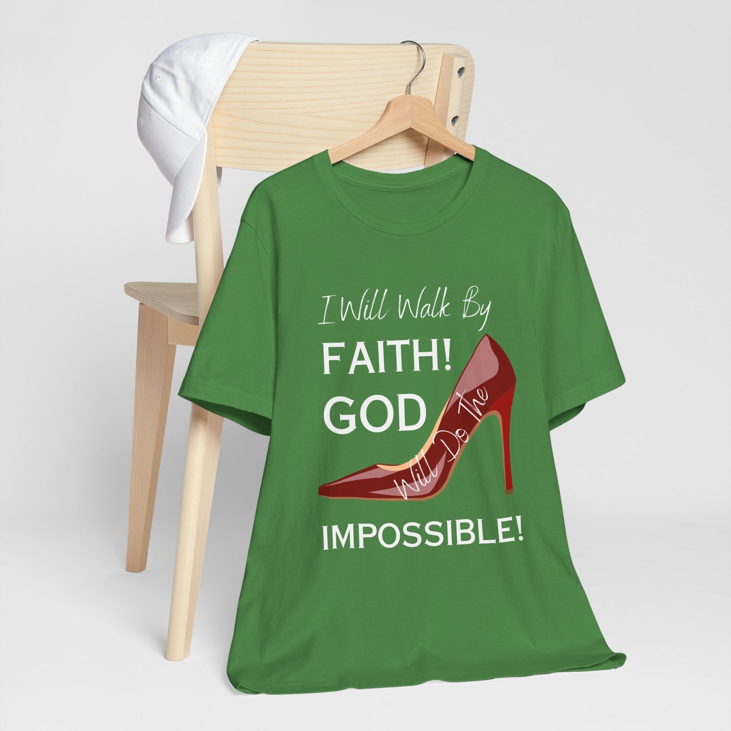 I Will Walk By Faith  Jersey Short Sleeve Tee (Autum colors)