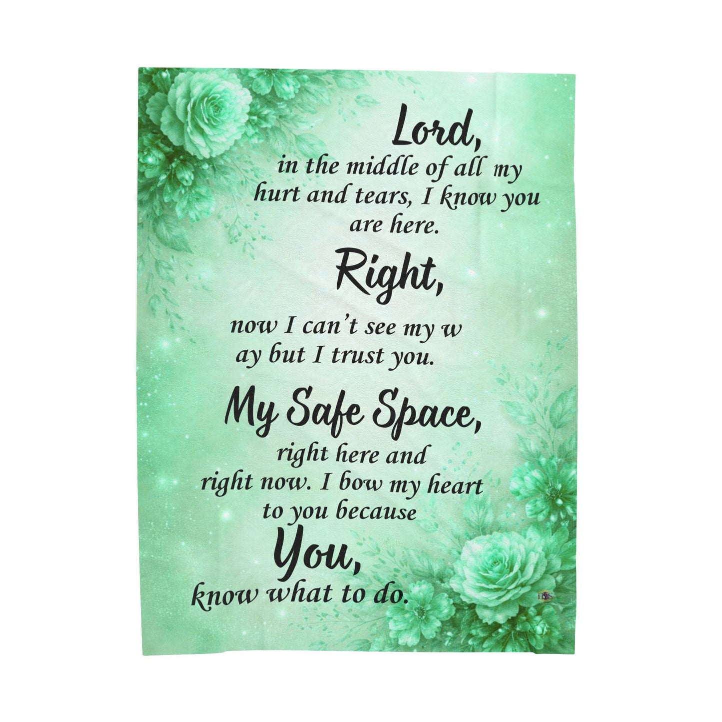 Christian Healing Prayer Blanket — My Safe Space™ Comfort Throw for Peace & Emotional Restoration