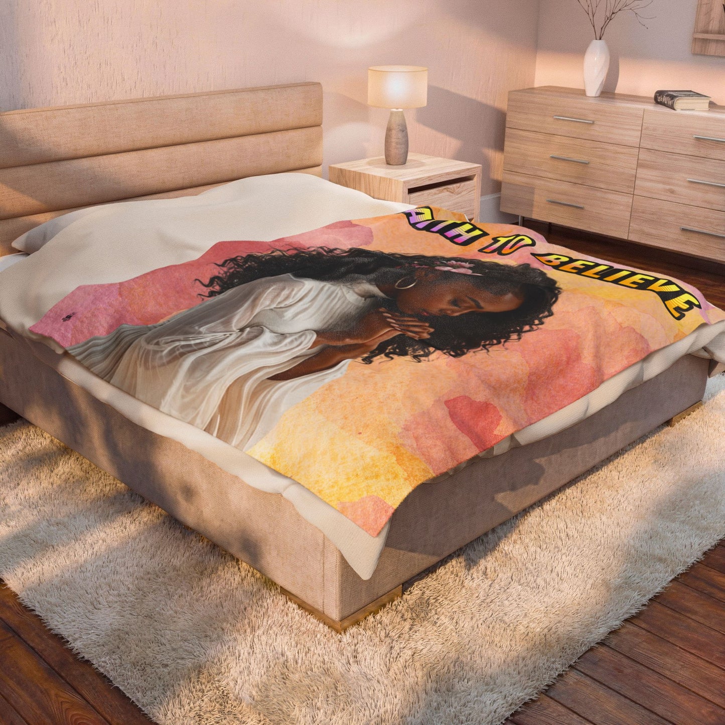 Copy of Copy of Rest is Here Plush Comfort Velveteen Blanket