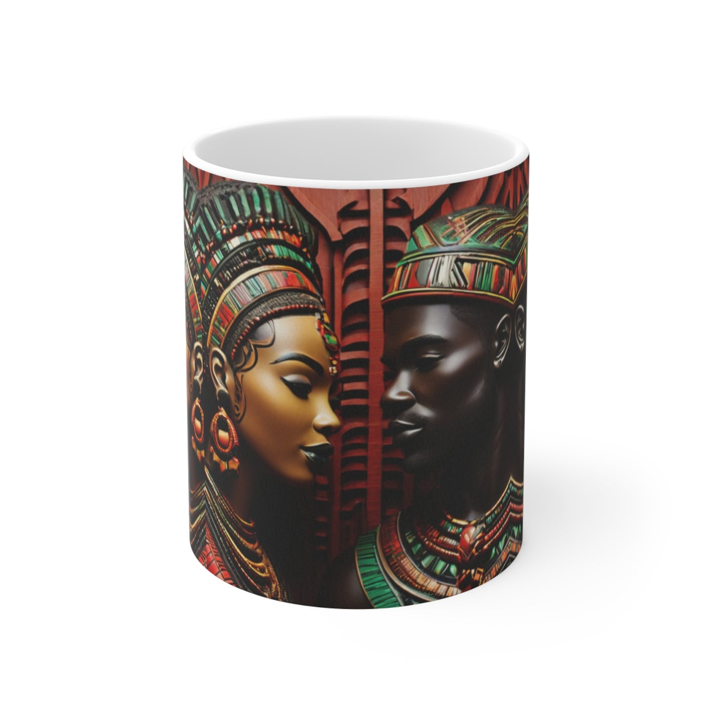 African King & Queen Mug — 11oz Ceramic Coffee Mug