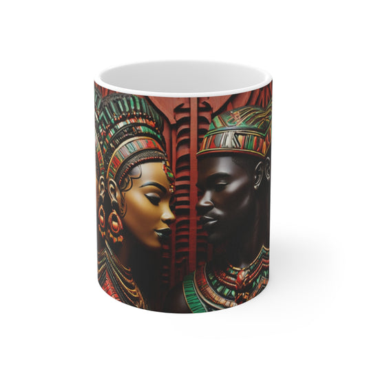 African King & Queen Mug — 11oz Ceramic Coffee Mug