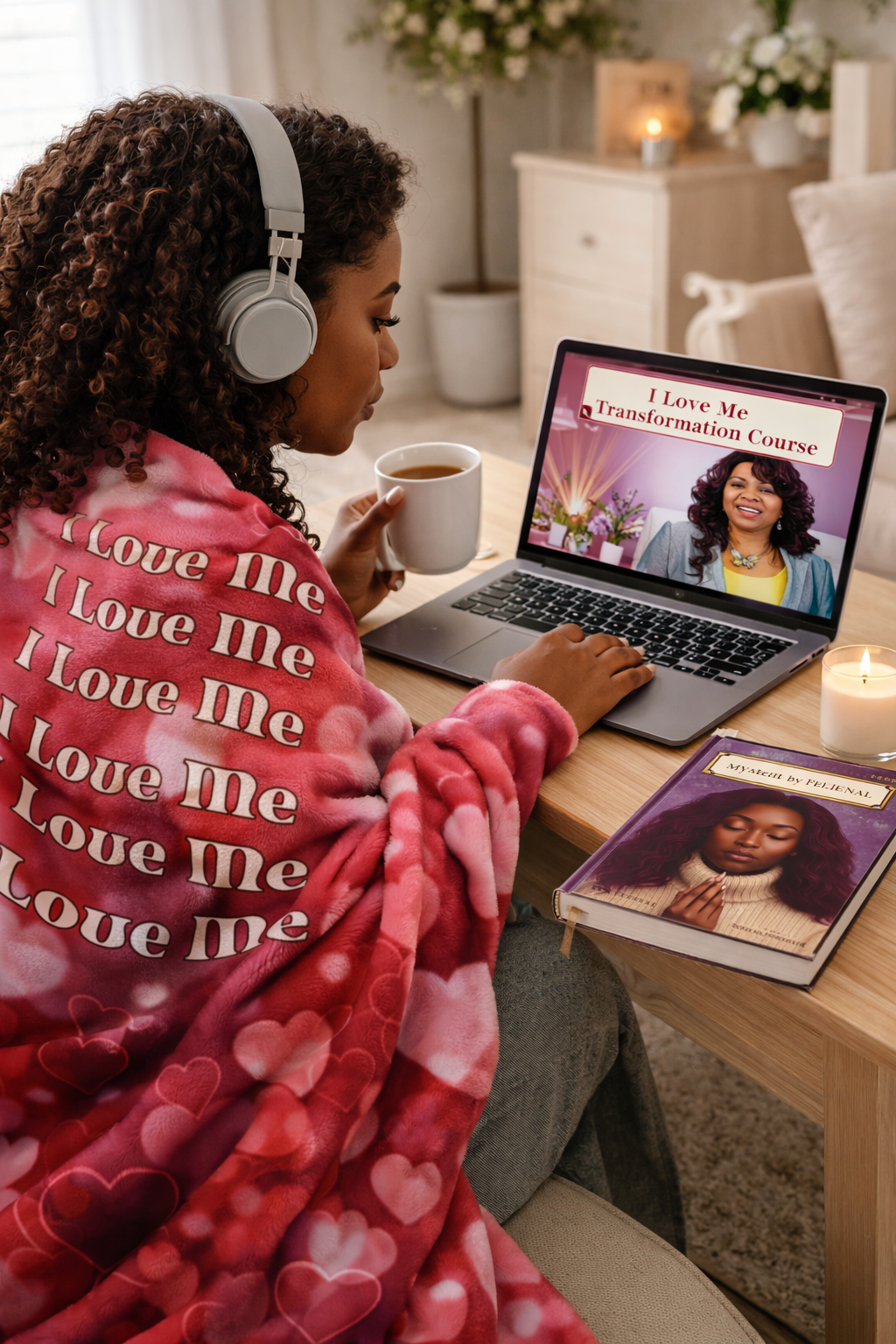 I Love Me Velveteen Blanket