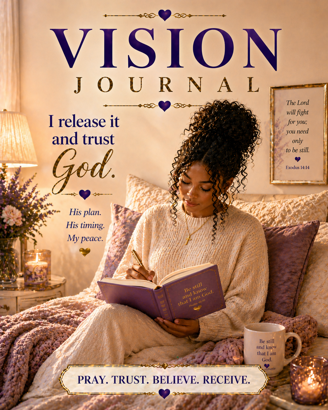 Christian Comfort Cozy Vision Journal + FREE INSPIRATIOANL VIDEO (scroll down to video)